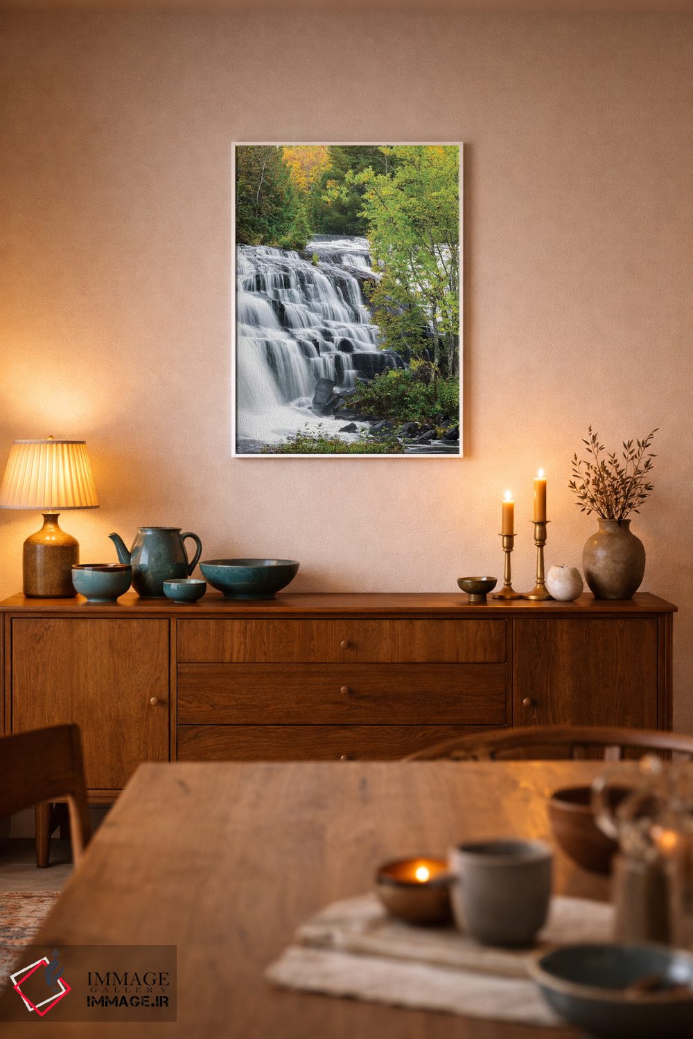 تابلو دکوراتیو Ontonagon County, Bond Falls I,میچیگان، شهرستان انتون… اثر جیمی و جودی وایلد - D5W