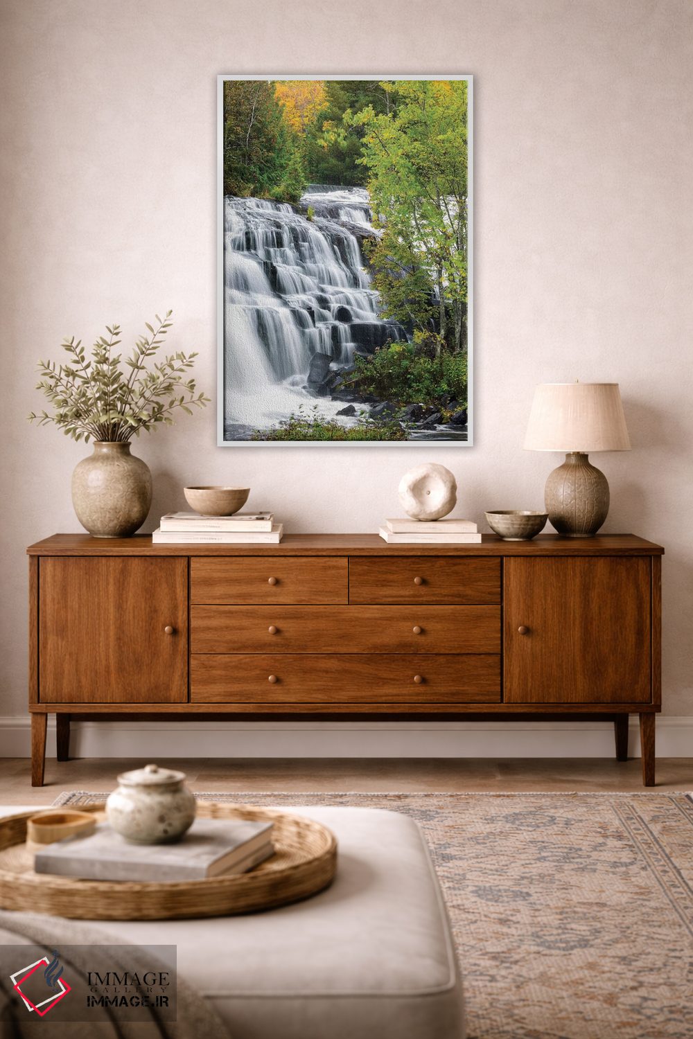 تابلو دکوراتیو Ontonagon County, Bond Falls I,میچیگان، شهرستان انتون… اثر جیمی و جودی وایلد - D3W