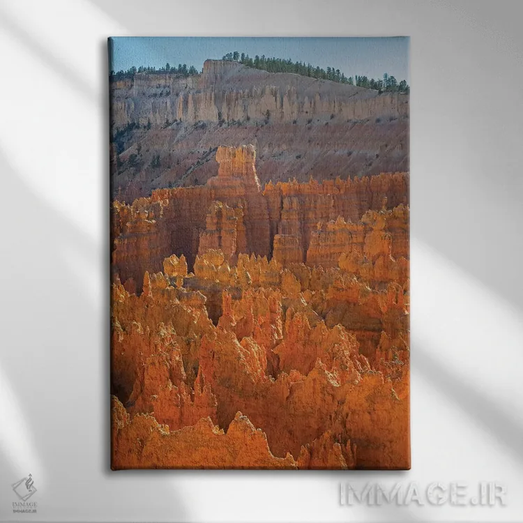 تابلو دکوراتیو Bryce Canyon National Park. View of canyon with hoodo… اثر جیمی و جودی وایلد - نمای روبهرو روی دیوار