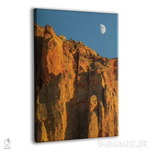 تابلو دکوراتیو Zion National Park, Moon over The Watchman,یوتا، پارک… اثر جیمی و جودی وایلد - نمای پرسپکتیو محصول