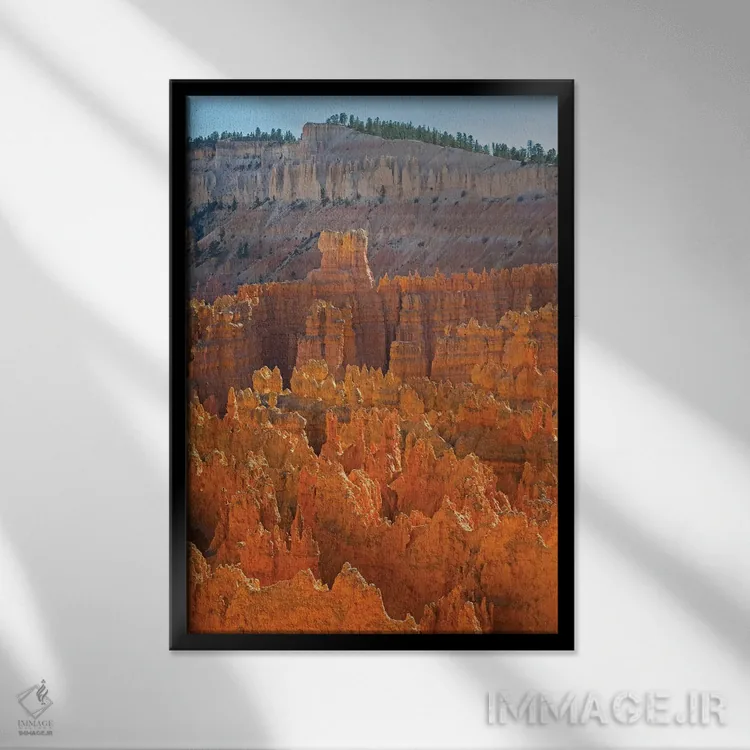 تابلو دکوراتیو Bryce Canyon National Park. View of canyon with hoodo… اثر جیمی و جودی وایلد - نمای قابدار مشکی