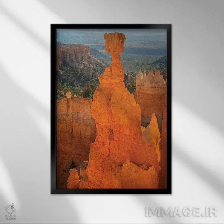 تابلو دکوراتیو Bryce Canyon National Park. Thor's Hammer,یوتا، پارک… اثر جیمی و جودی وایلد - نمای قابدار مشکی