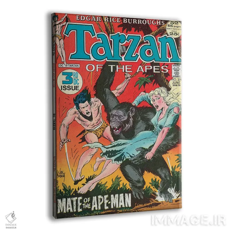 تابلو دکوراتیو دی سی تارزان؟ شماره ۲۰۹ اثر جو کوبرت - نمای پرسپکتیو محصول