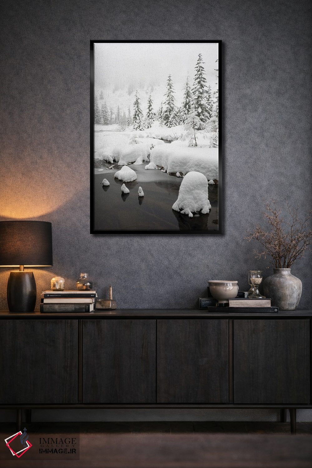 تابلو دکوراتیو Central Cascades Winter Scene At Granite Lake,ایالت و… اثر جیمی و جودی وایلد - D2B