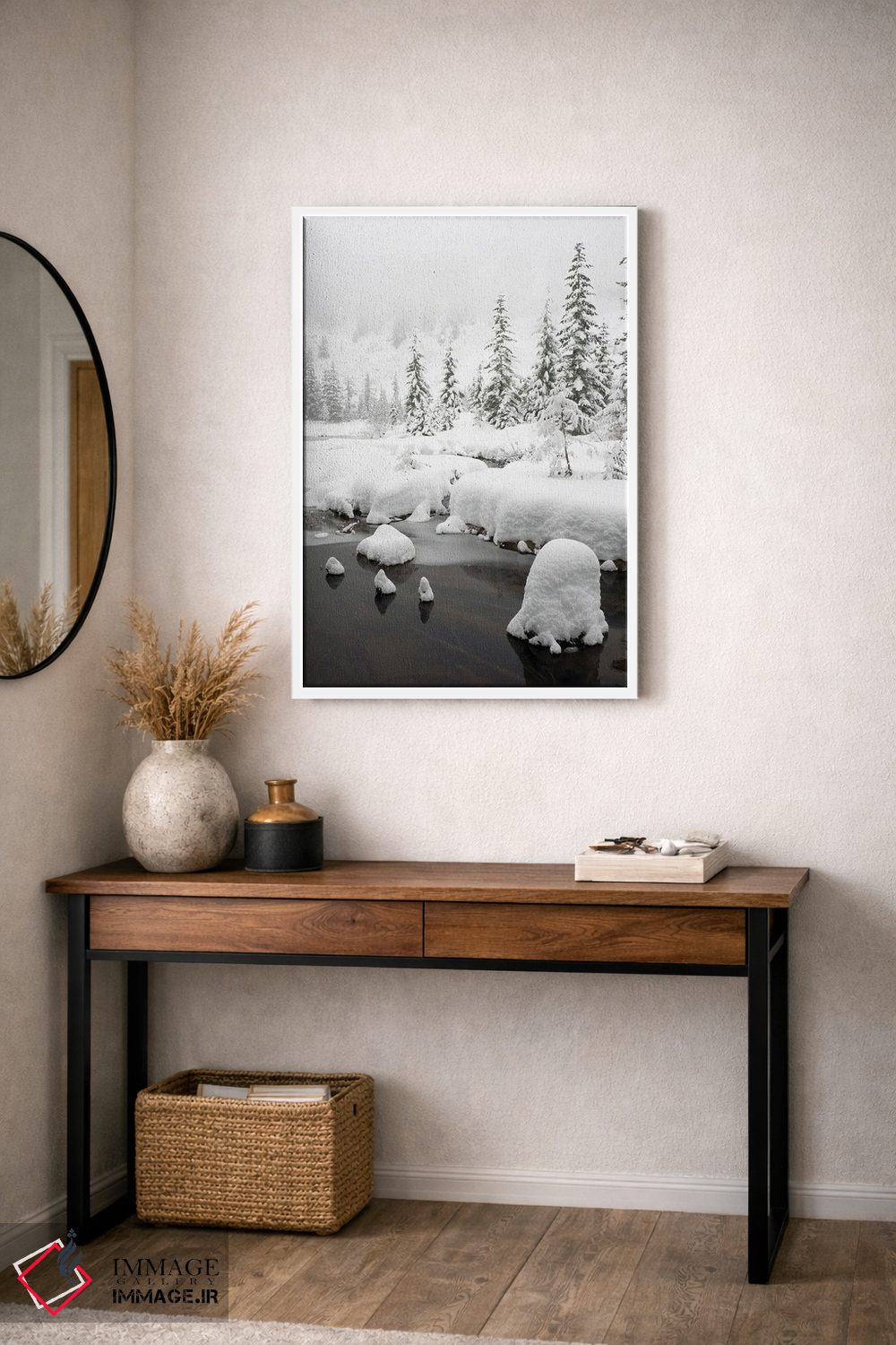 تابلو دکوراتیو Central Cascades Winter Scene At Granite Lake,ایالت و… اثر جیمی و جودی وایلد - D4W