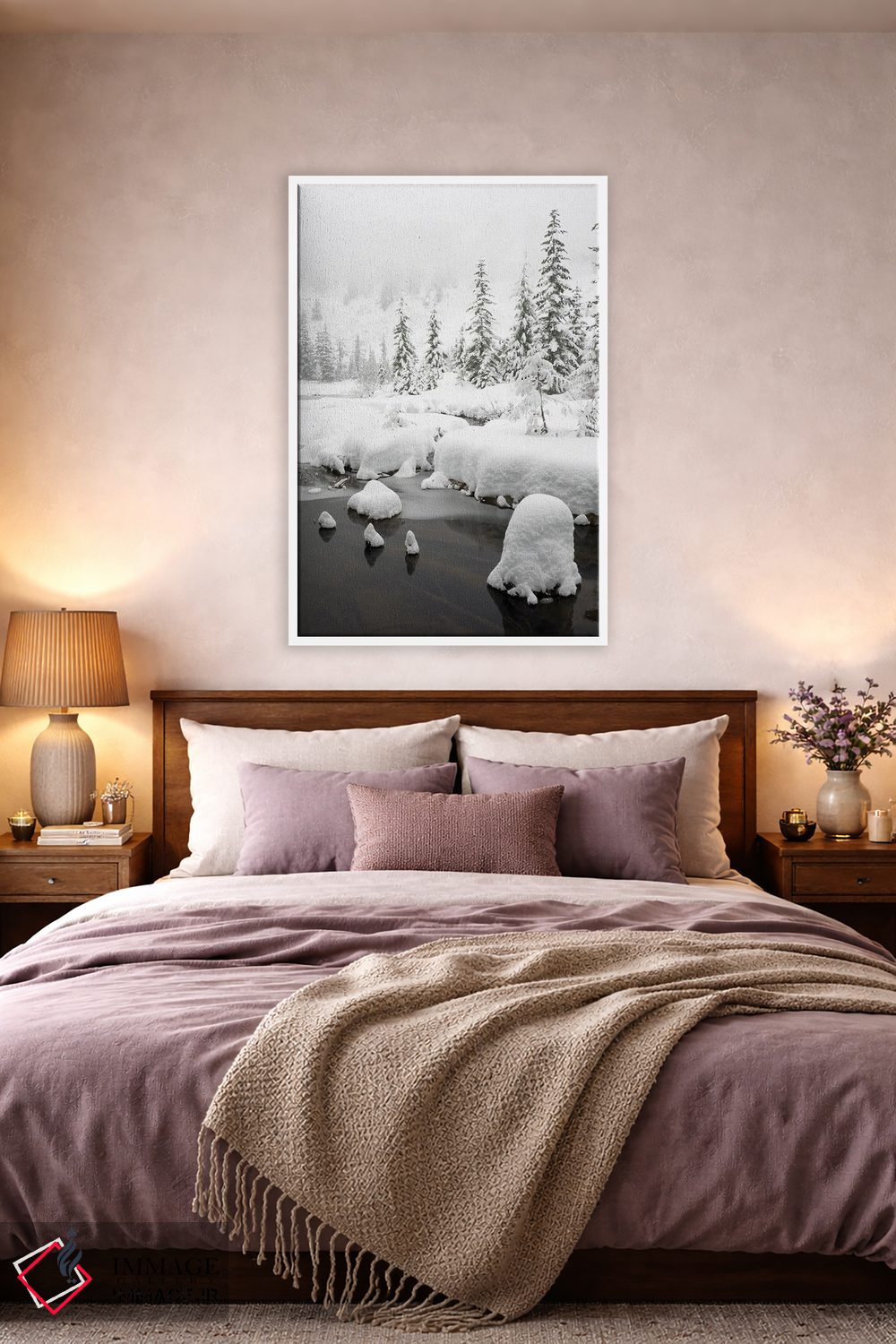 تابلو دکوراتیو Central Cascades Winter Scene At Granite Lake,ایالت و… اثر جیمی و جودی وایلد - D3W