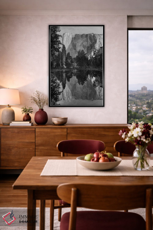 تابلو دکوراتیو Yosemite National Park. El Capitan Reflected In The M… اثر جیمی و جودی وایلد - D3B