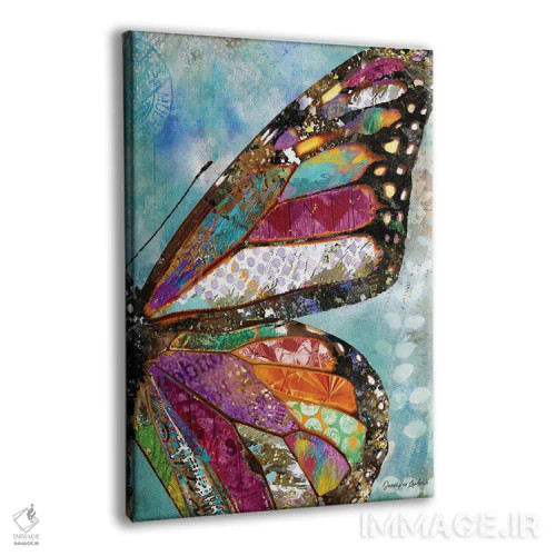 تابلو دکوراتیو پروانه جنگلی اثر جنیفر لمباین - نمای پرسپکتیو محصول