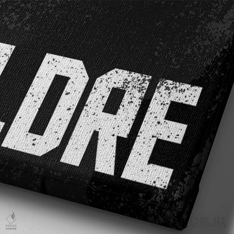 تابلو دکوراتیو دکتر دری اثر جانکترز - نمای نزدیک بافت بوم