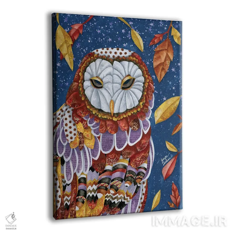 تابلو دکوراتیو هاله جغد اثر جنیفر لمباین - نمای پرسپکتیو محصول