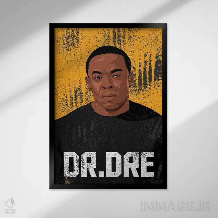 تابلو دکوراتیو دکتر دری اثر جانکترز - نمای قابدار مشکی