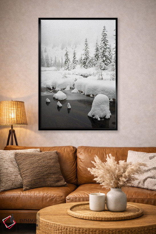 تابلو دکوراتیو Central Cascades Winter Scene At Granite Lake,ایالت و… اثر جیمی و جودی وایلد - D5B