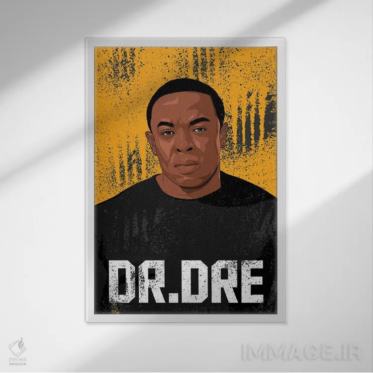 تابلو دکوراتیو دکتر دری اثر جانکترز - نمای قابدار سفید