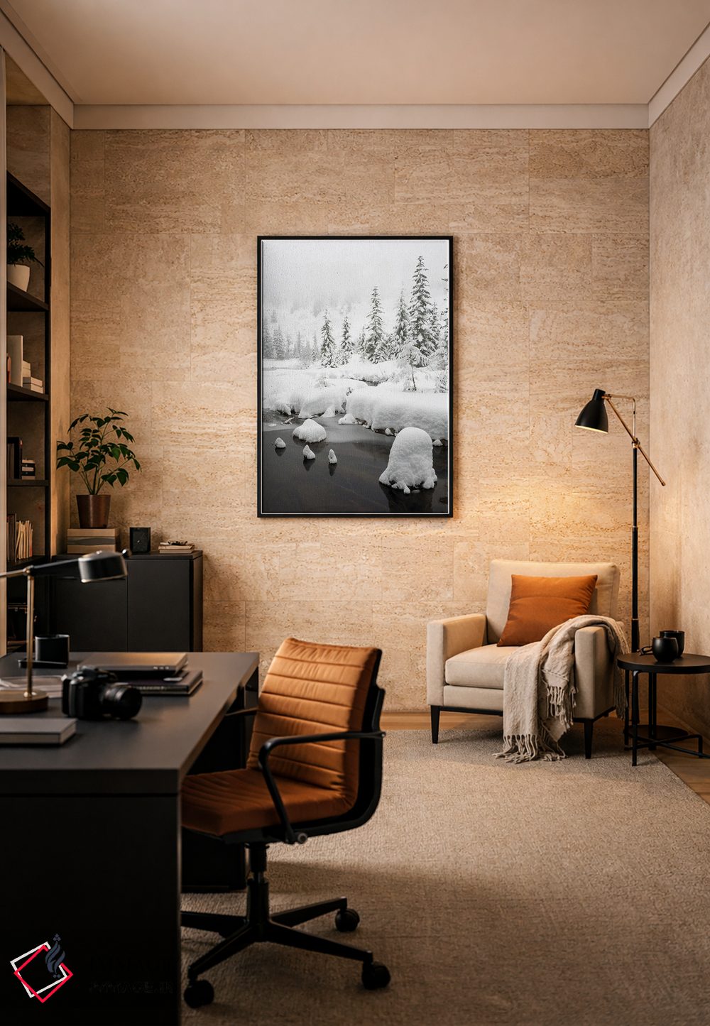 تابلو دکوراتیو Central Cascades Winter Scene At Granite Lake,ایالت و… اثر جیمی و جودی وایلد - D6B