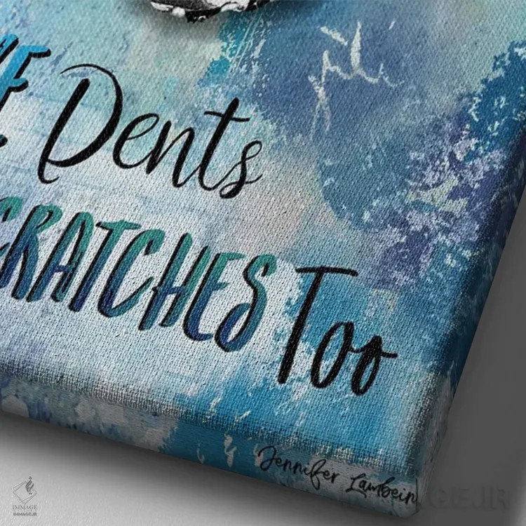 تابلو دکوراتیو My Darling,آه، عزیز من اثر جنیفر لمباین - نمای نزدیک بافت بوم