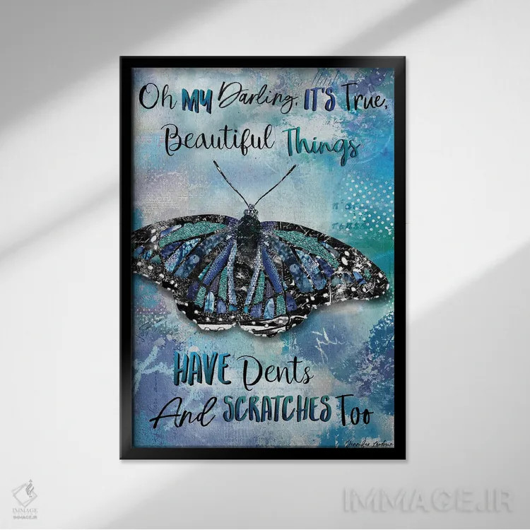 تابلو دکوراتیو My Darling,آه، عزیز من اثر جنیفر لمباین - نمای قابدار مشکی