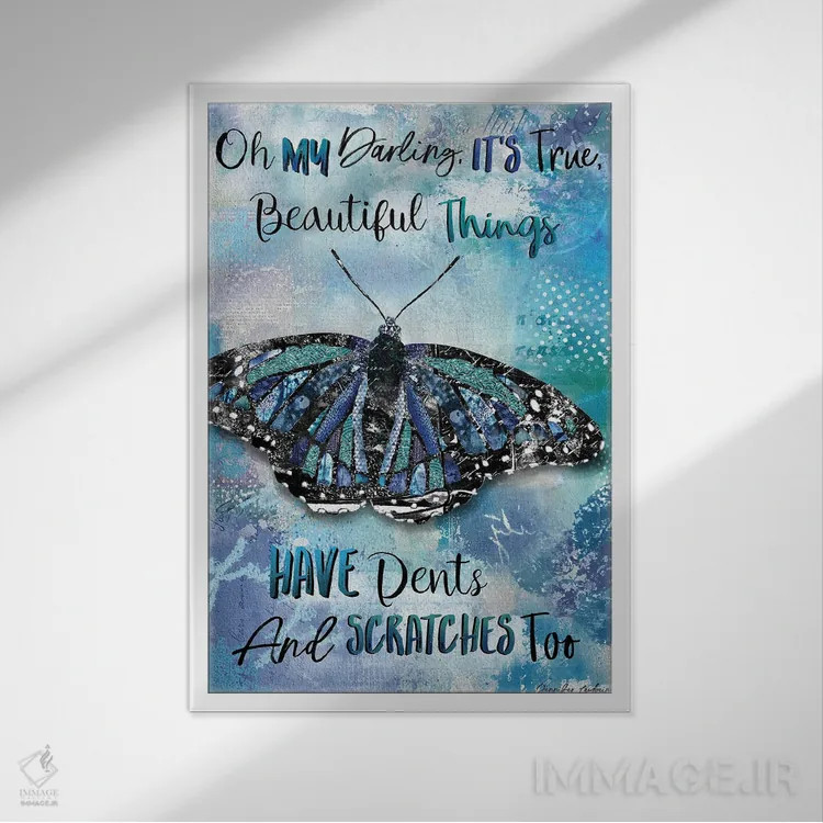 تابلو دکوراتیو My Darling,آه، عزیز من اثر جنیفر لمباین - نمای قابدار سفید