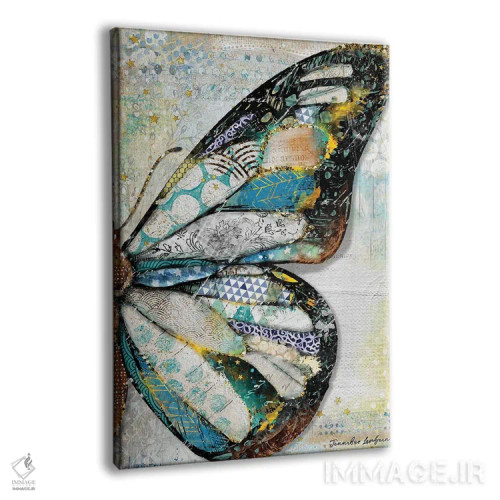 تابلو دکوراتیو بال پروانه نور ستارگان اثر جنیفر لمباین - نمای پرسپکتیو محصول