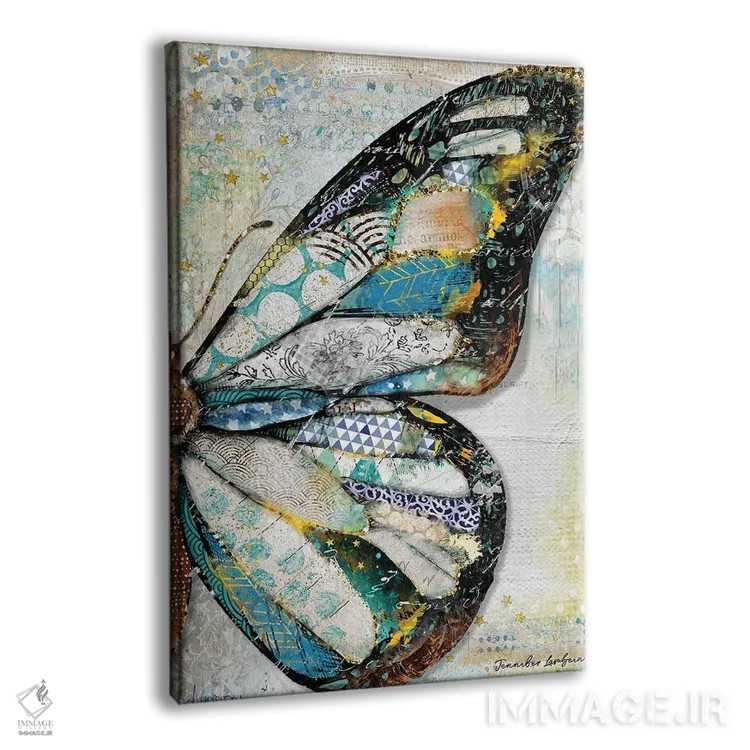 تابلو دکوراتیو بال پروانه نور ستارگان اثر جنیفر لمباین - نمای پرسپکتیو محصول