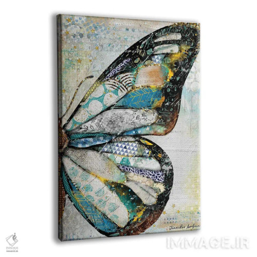 تابلو دکوراتیو پروانه نور ستارگان اثر جنیفر لمباین - نمای پرسپکتیو محصول