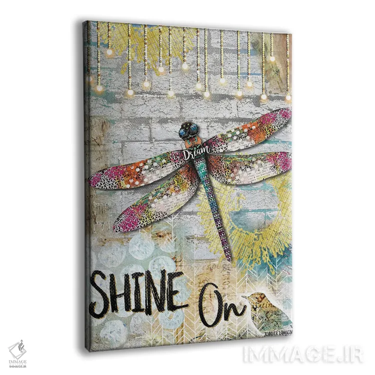 تابلو دکوراتیو به درخشیدن ادامه بده اثر جنیفر لمباین - نمای پرسپکتیو محصول