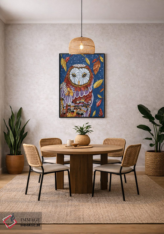 تابلو دکوراتیو هاله جغد اثر جنیفر لمباین - D4B