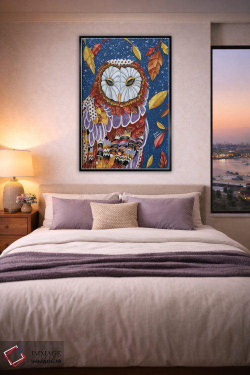 تابلو دکوراتیو هاله جغد اثر جنیفر لمباین - D5B