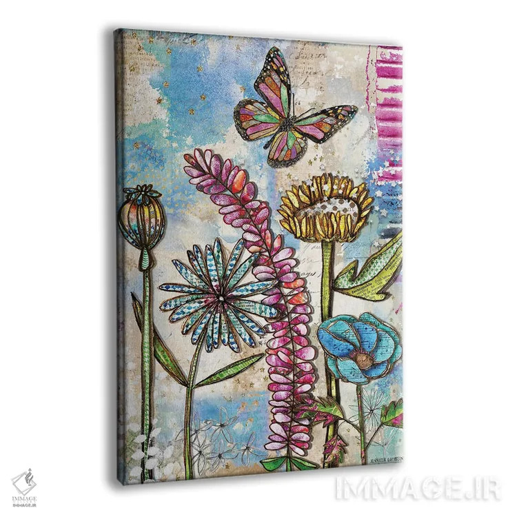 تابلو دکوراتیو تابستان پرستاره اثر جنیفر لمباین - نمای پرسپکتیو محصول