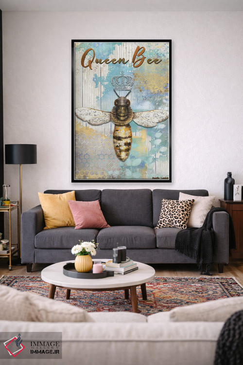تابلو دکوراتیو ملکه زنبورها اثر جنیفر لمباین - D1B