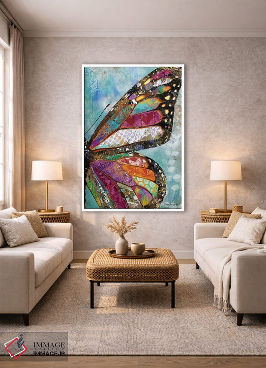 تابلو دکوراتیو پروانه جنگلی اثر جنیفر لمباین - D1W