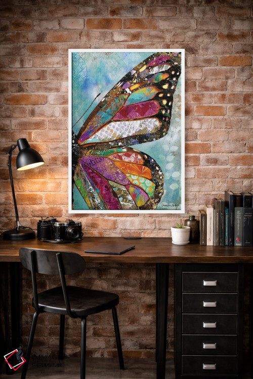 تابلو دکوراتیو پروانه جنگلی اثر جنیفر لمباین - D2W