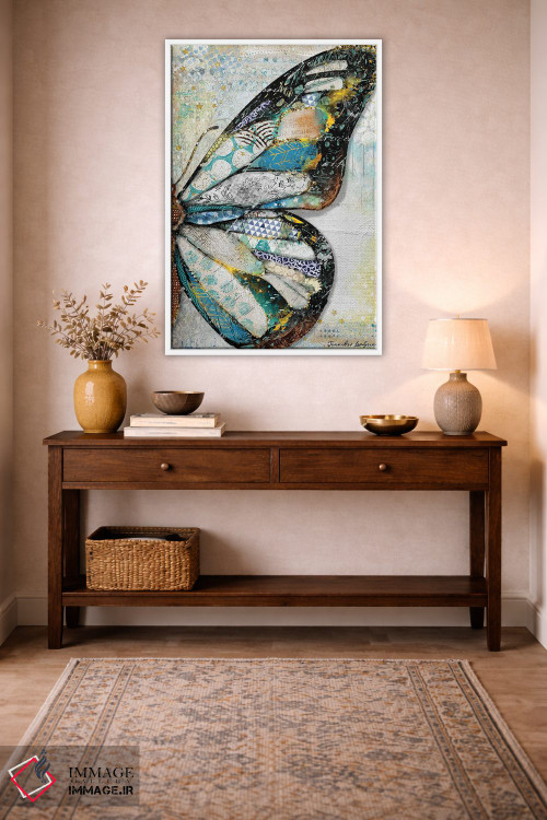 تابلو دکوراتیو بال پروانه نور ستارگان اثر جنیفر لمباین - D1W