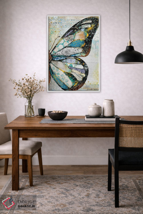 تابلو دکوراتیو پروانه نور ستارگان اثر جنیفر لمباین - D3W