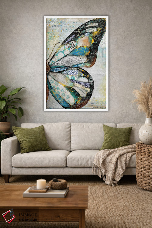 تابلو دکوراتیو پروانه نور ستارگان اثر جنیفر لمباین - D1W