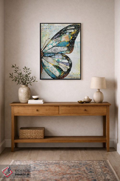 تابلو دکوراتیو پروانه نور ستارگان اثر جنیفر لمباین - D2B