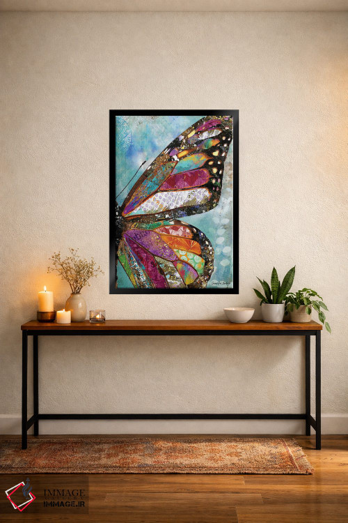 تابلو دکوراتیو پروانه جنگلی اثر جنیفر لمباین - D5B