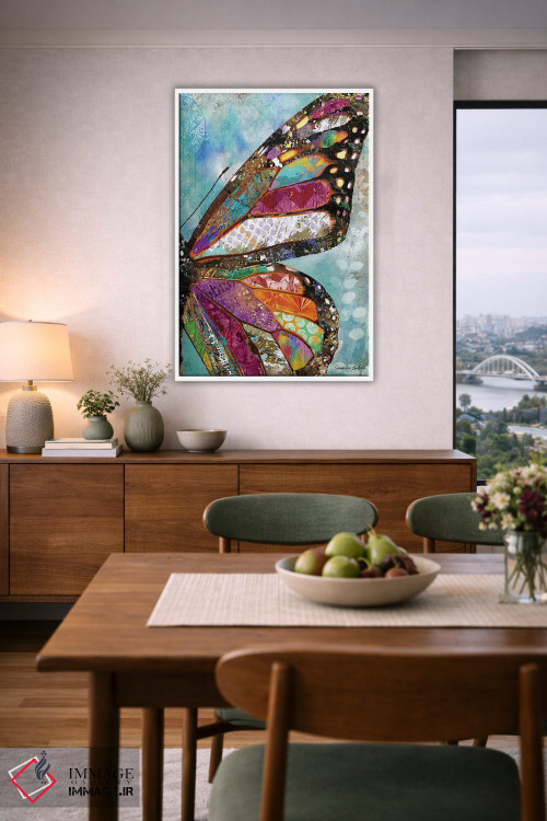 تابلو دکوراتیو پروانه جنگلی اثر جنیفر لمباین - D6W