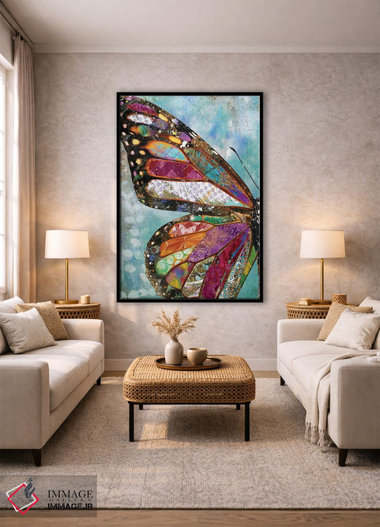 تابلو دکوراتیو بال پروانه جنگلی اثر جنیفر لمباین - D1B