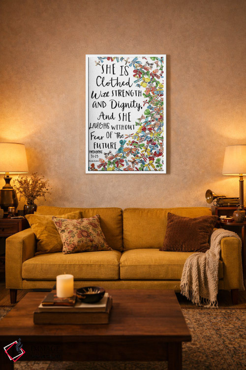 تابلو دکوراتیو او با پروانه ها پوشانده شده است اثر جنیفر لمباین - D2W