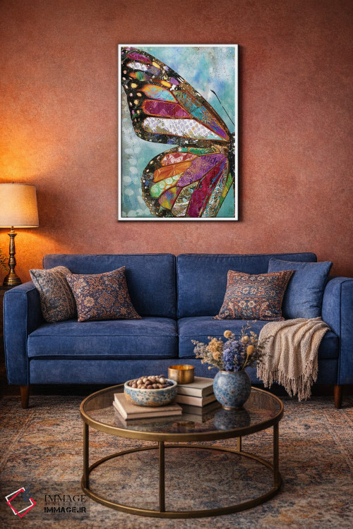 تابلو دکوراتیو بال پروانه جنگلی اثر جنیفر لمباین - D3W