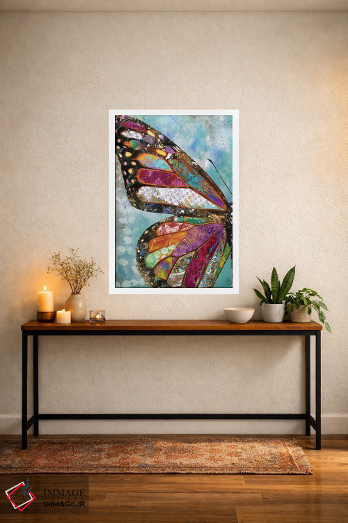 تابلو دکوراتیو بال پروانه جنگلی اثر جنیفر لمباین - D4W