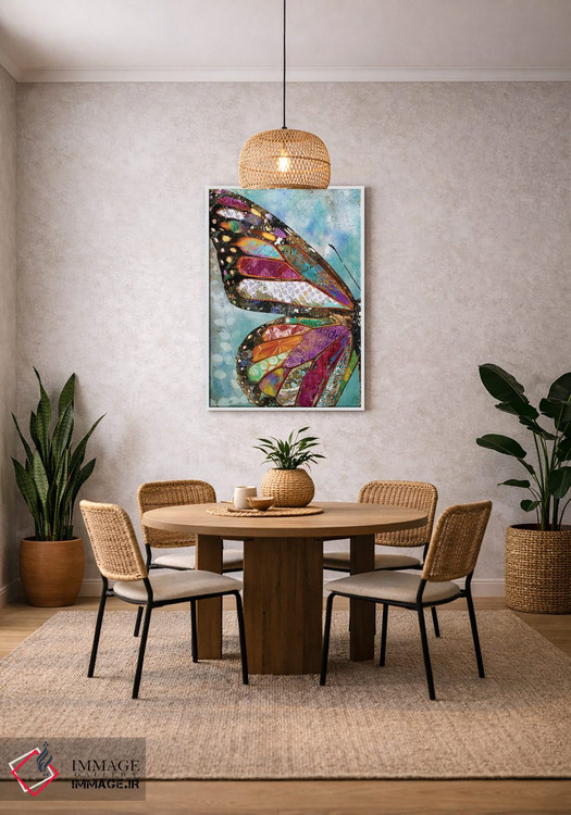 تابلو دکوراتیو بال پروانه جنگلی اثر جنیفر لمباین - D2W