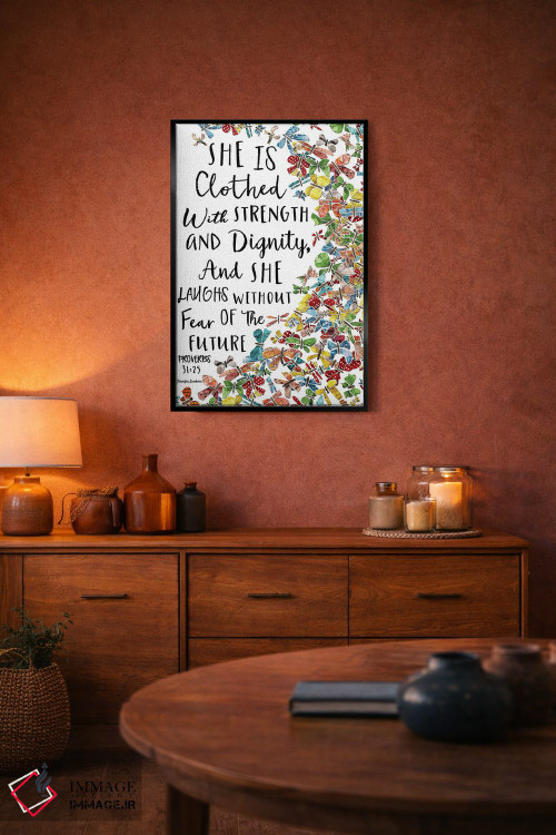 تابلو دکوراتیو او با پروانه ها پوشانده شده است اثر جنیفر لمباین - D5B