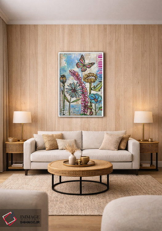 تابلو دکوراتیو تابستان پرستاره اثر جنیفر لمباین - D1W