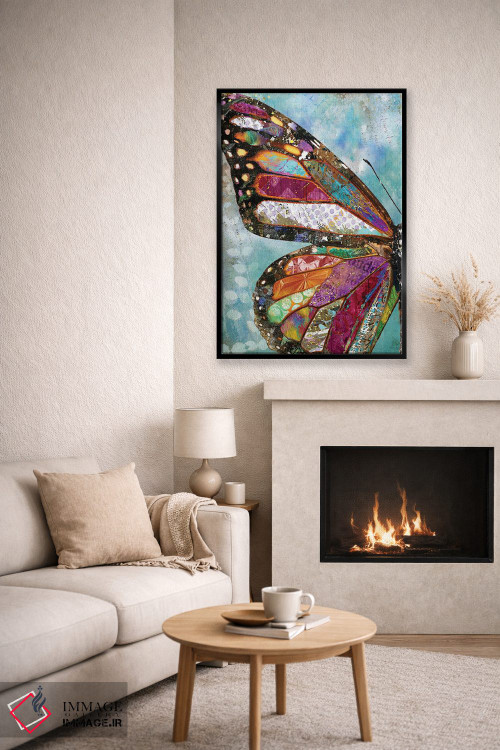 تابلو دکوراتیو بال پروانه جنگلی اثر جنیفر لمباین - D6B