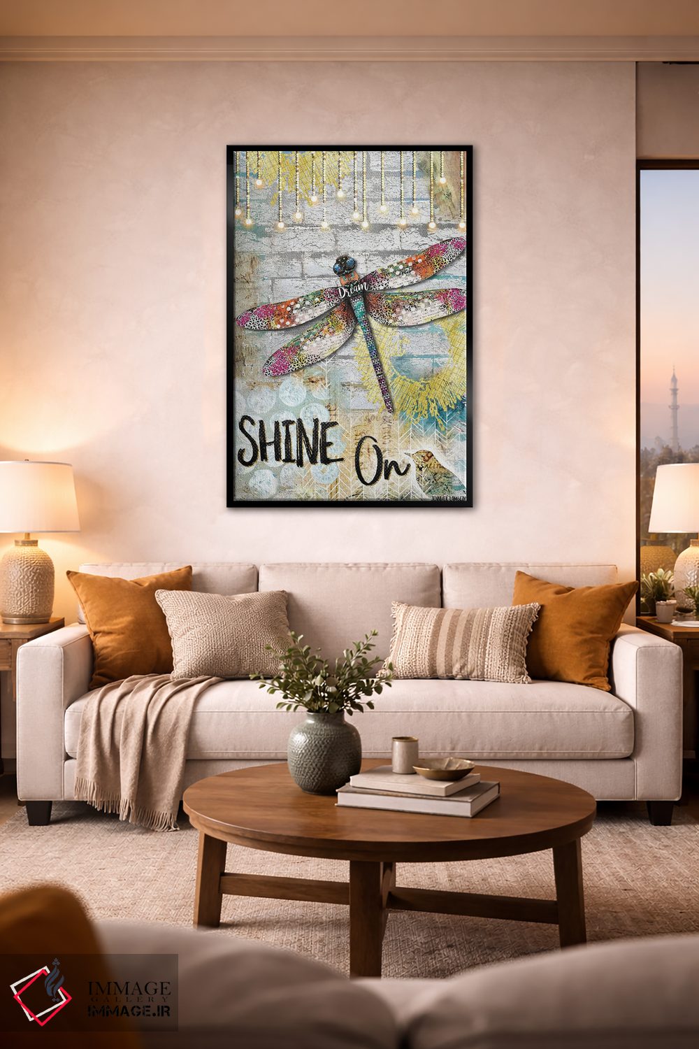 تابلو دکوراتیو به درخشیدن ادامه بده اثر جنیفر لمباین - D2B