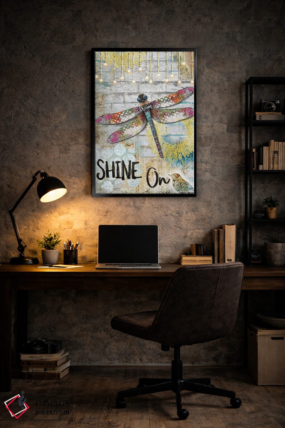 تابلو دکوراتیو به درخشیدن ادامه بده اثر جنیفر لمباین - D6B