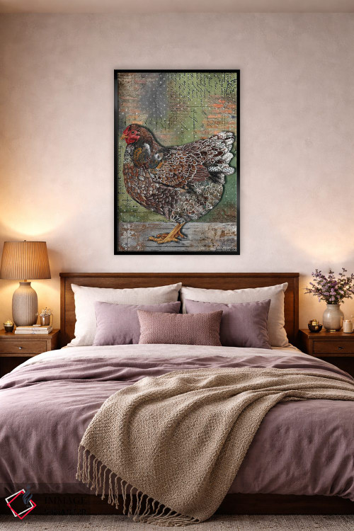 تابلو دکوراتیو مرغ قوی اثر جنیفر لمباین - D2B
