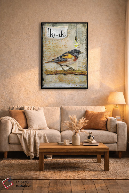 تابلو دکوراتیو فکر کن اثر جنیفر لمباین - D4B