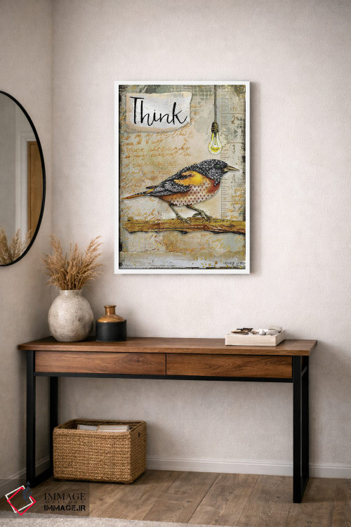 تابلو دکوراتیو فکر کن اثر جنیفر لمباین - D3W